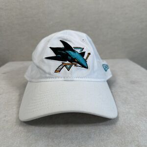 New Era NHL San Jose Sharks White Baseball Hat Embroidered Hockey Adjustable